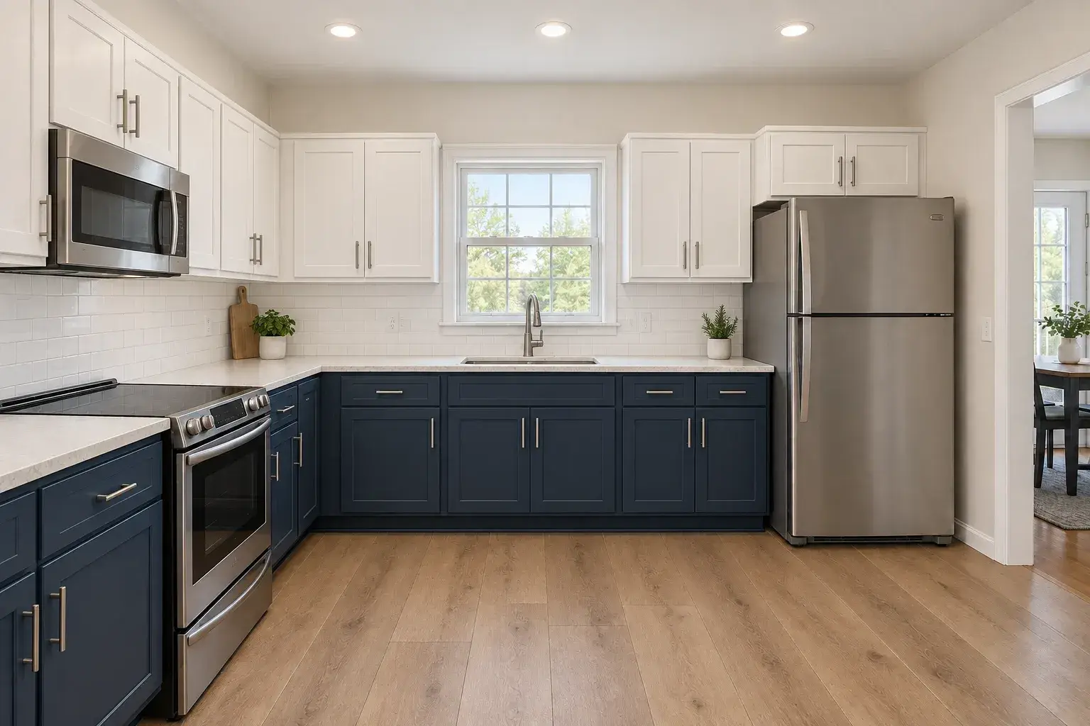 The same Bellevue kitchen after the remodel